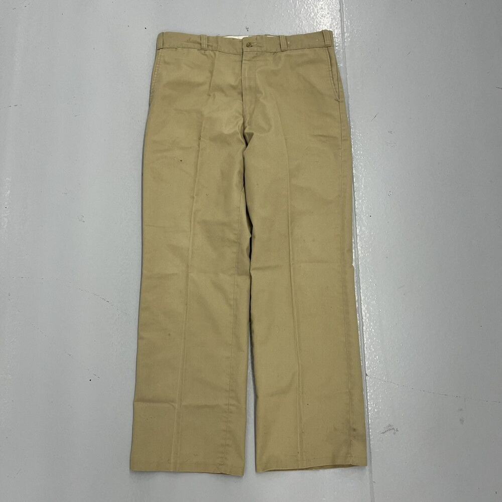 Vintage 60s Sears Tan Sanforized Workwear Chinos 36x30